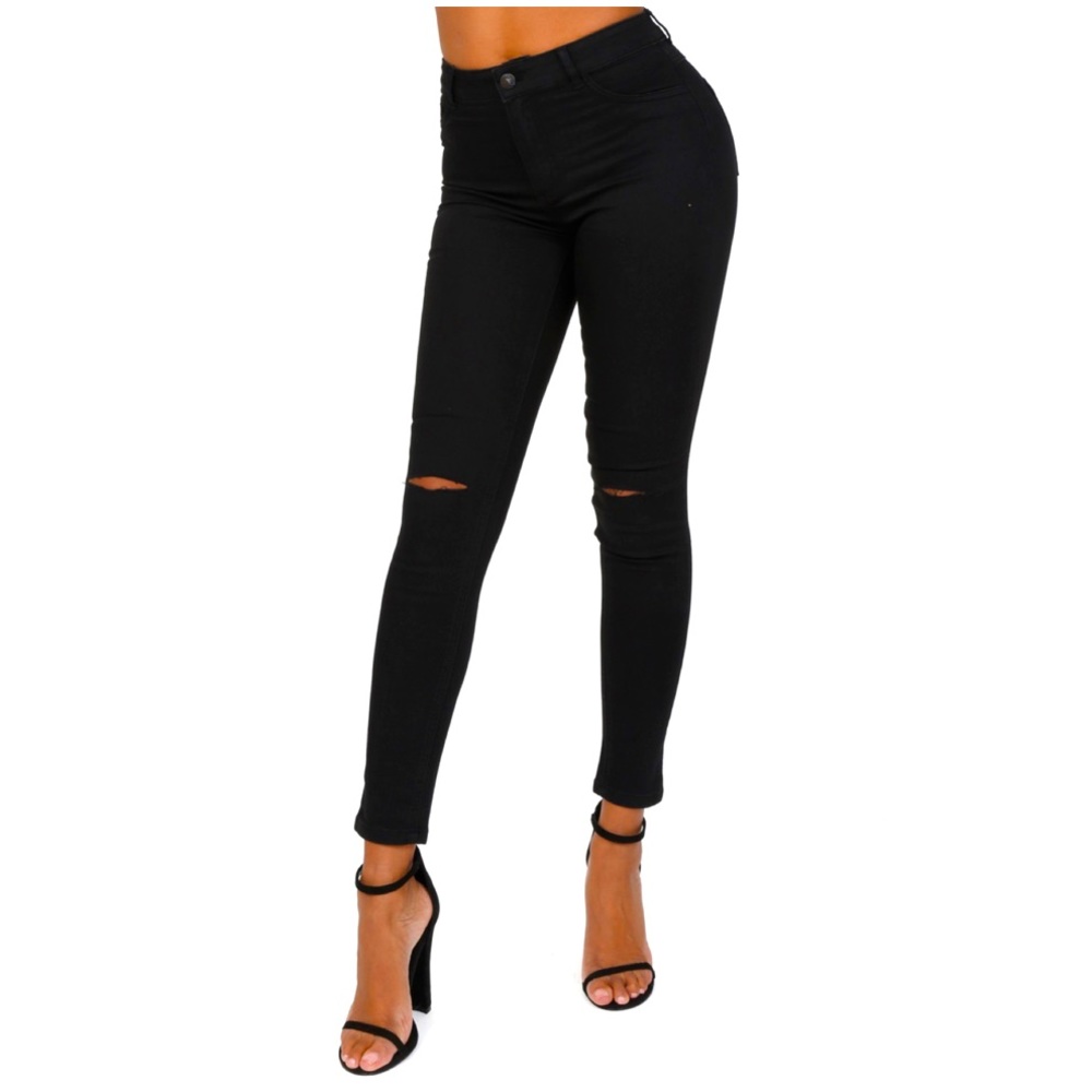 Ripped Knee Skinny Jeans